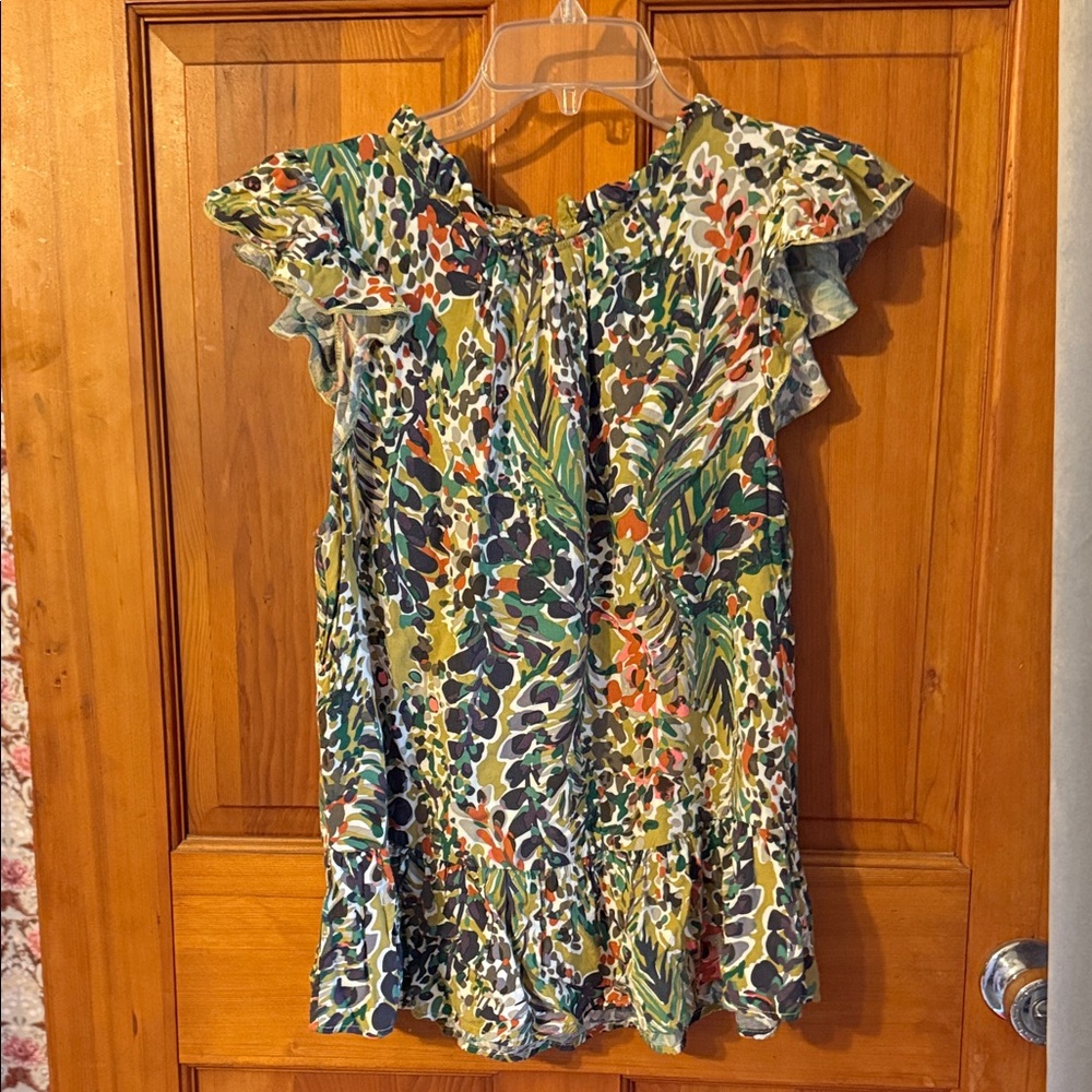 Jodifl Green Floral Blouse size medium